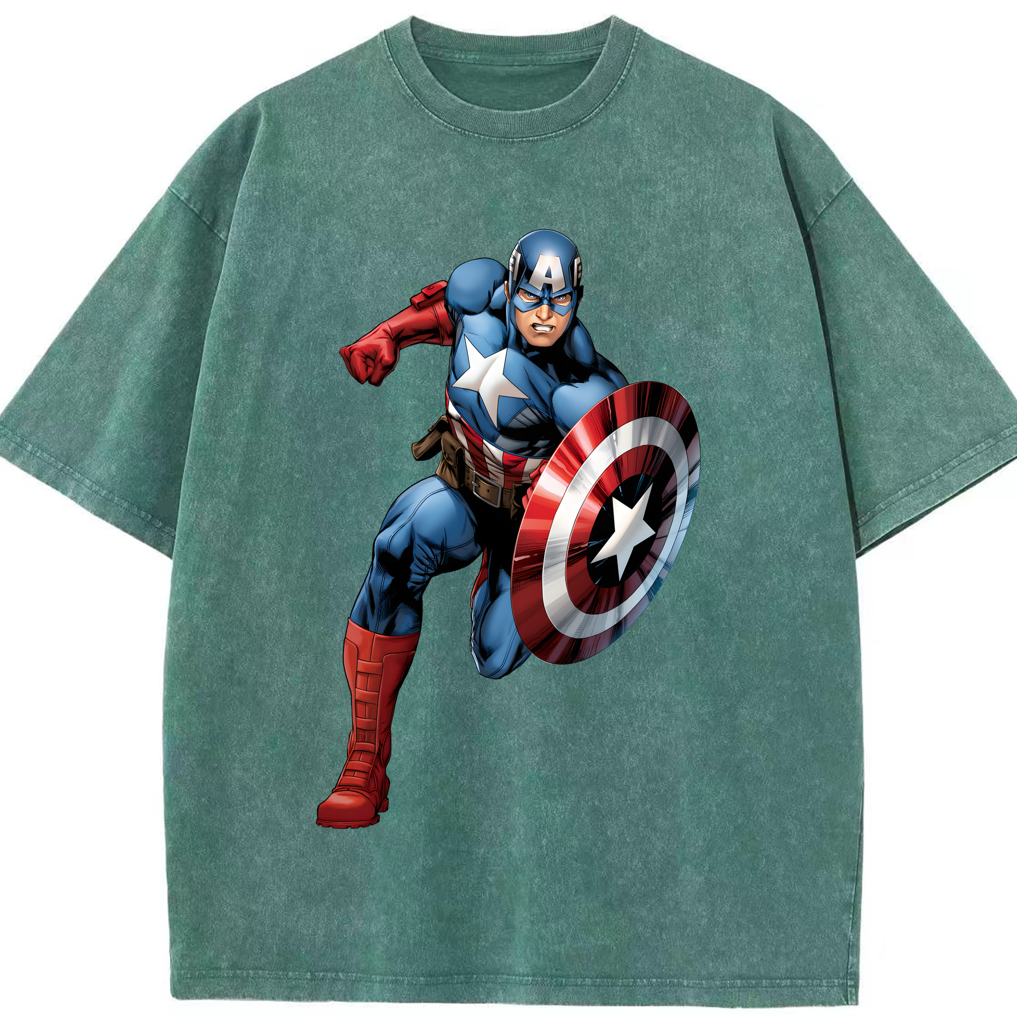 （画像用） アベンジャーズ The Avengers 綿100% ヴィンテージ風 半袖Tシャツ（フロントプリント）
